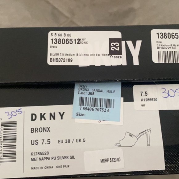 DKNY METALLIC HEE;S - Picture 3 of 6